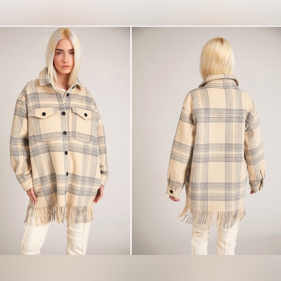 Munthe Jackets & Blazers - MUNTHE Cosma Wool Blend Coat In Nature Size 4 New